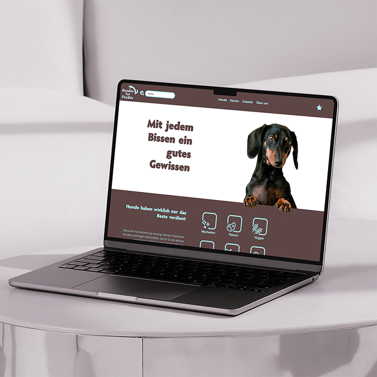 Goodies Webseite Mockup